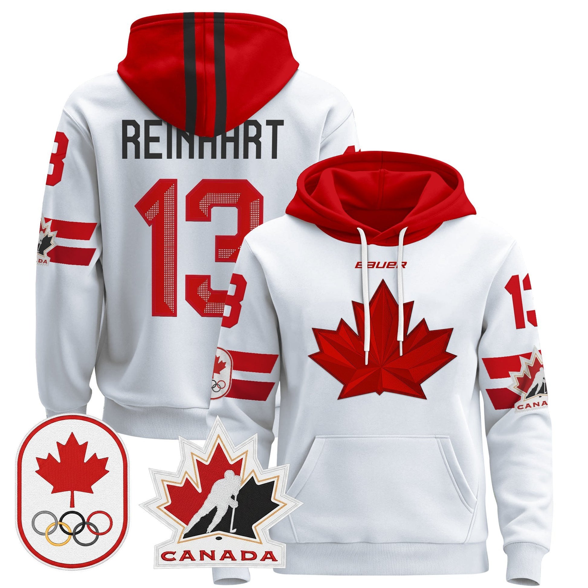 Men's 2026 Canada Olympic Pullover Hoodie - All Stitched