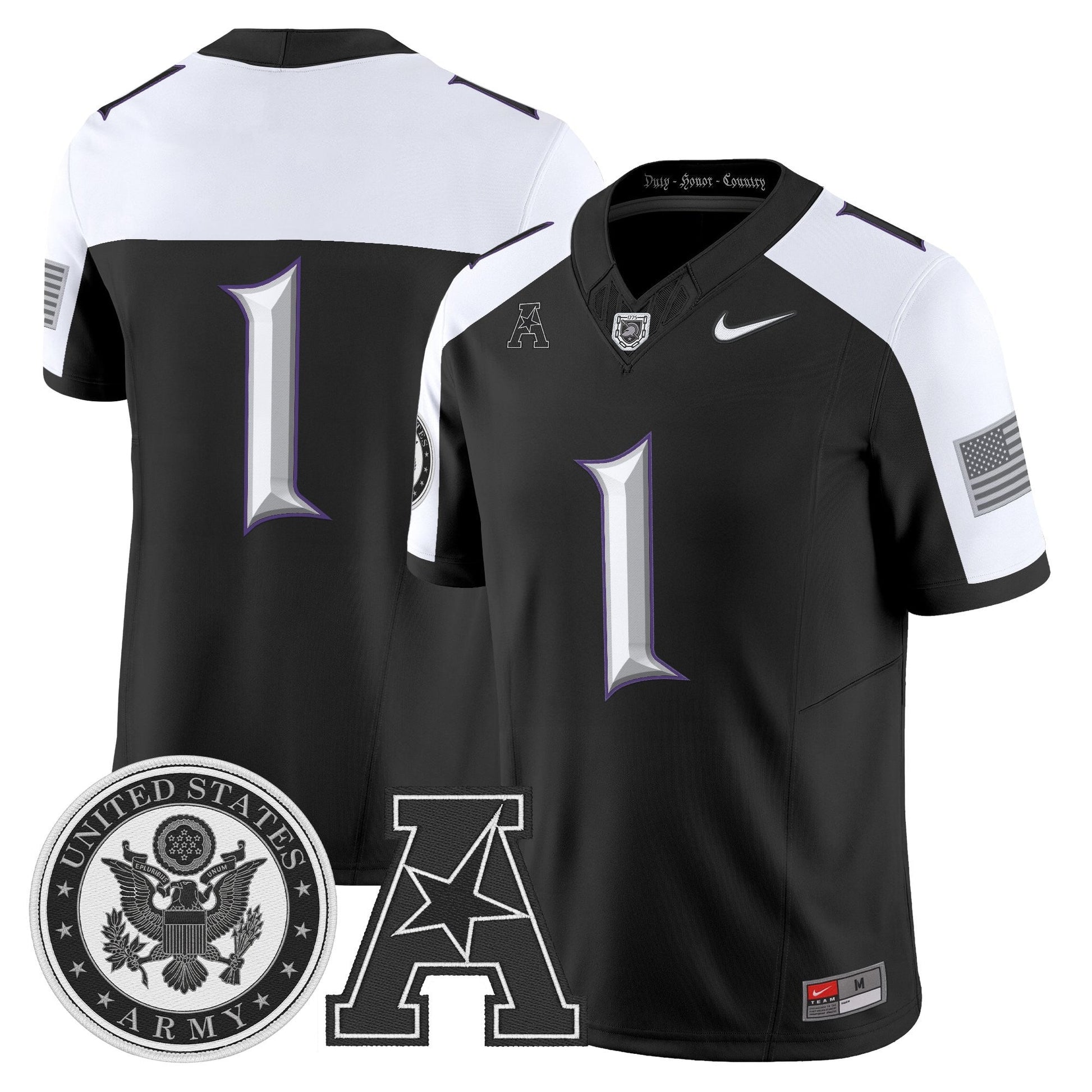 Men's Army Black Knights Honoring 250 Years Of Service And Sacrifice Vapor Limited Jersey - All Stitched