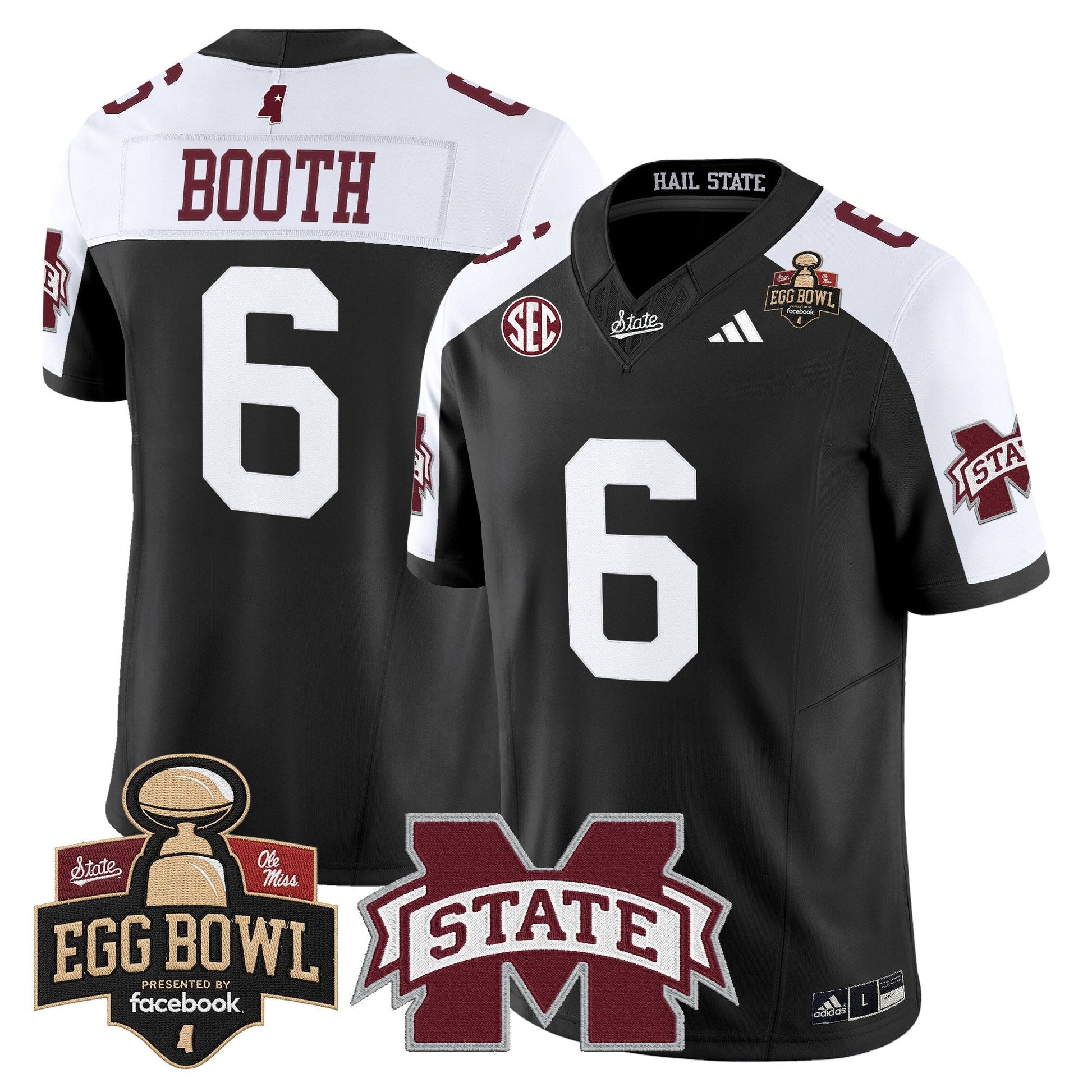 Men's Mississippi State Bulldogs 2025 Egg Bowl Vapor Limited Jersey - All Stitched