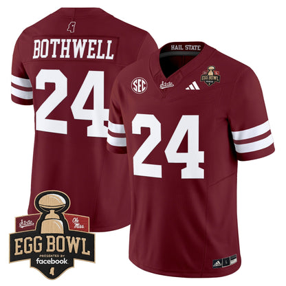 Men's Mississippi State Bulldogs 2025 Egg Bowl Vapor Limited Jersey - All Stitched