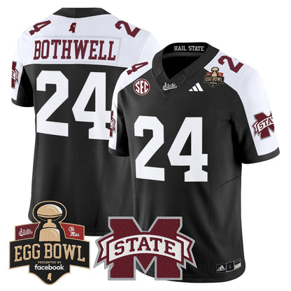 Men's Mississippi State Bulldogs 2025 Egg Bowl Vapor Limited Jersey - All Stitched