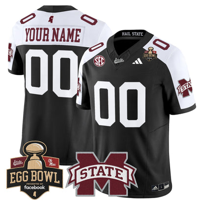 Mississippi State Bulldogs 2025 Egg Bowl Vapor Limited Custom Jersey - All Stitched