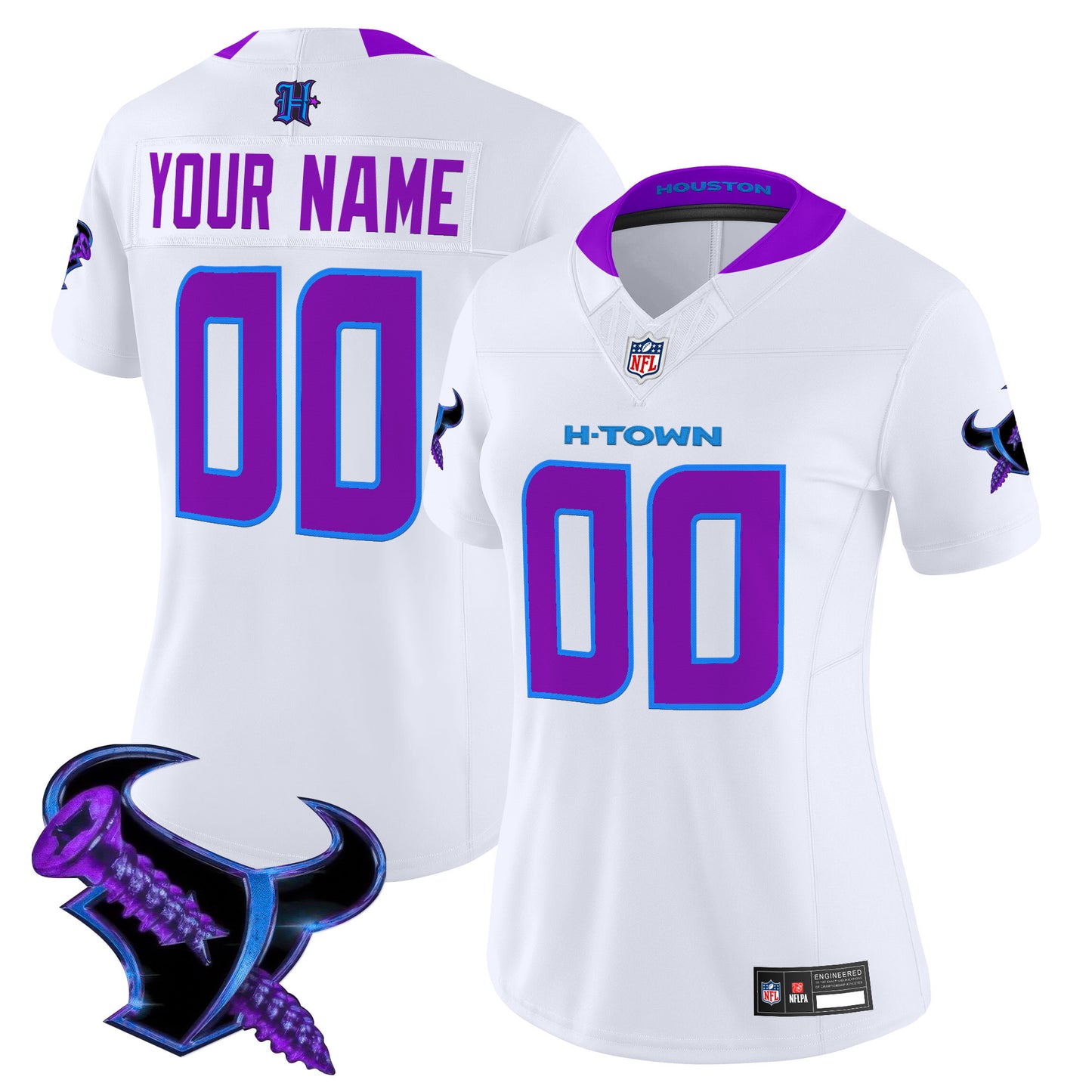 Houston Texans 2025 DJ Screw Vapor Limited Custom Jersey - All Stitched