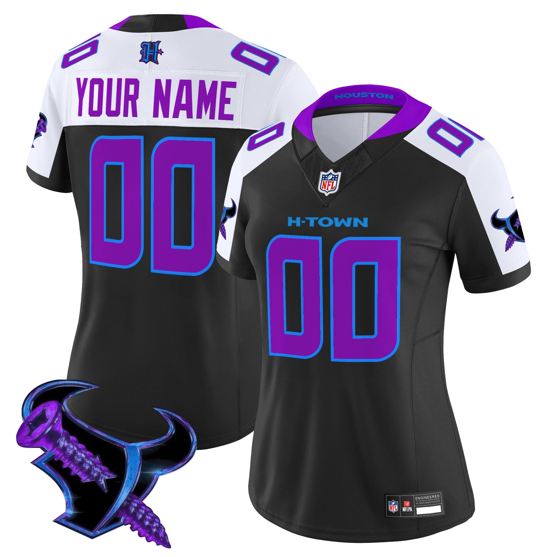 Houston Texans 2025 DJ Screw Vapor Limited Custom Jersey - All Stitched