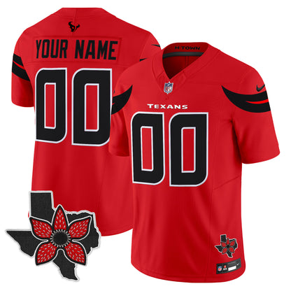 Houston Texans 'Stranger Things Edition' Vapor Limited Custom Jersey - All Stitched