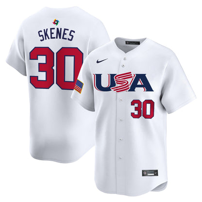 Men's Team USA World Baseball Classic Vapor Premier Jersey - 2023 Style - 2026 Roster (Projected Number) - All Stitched