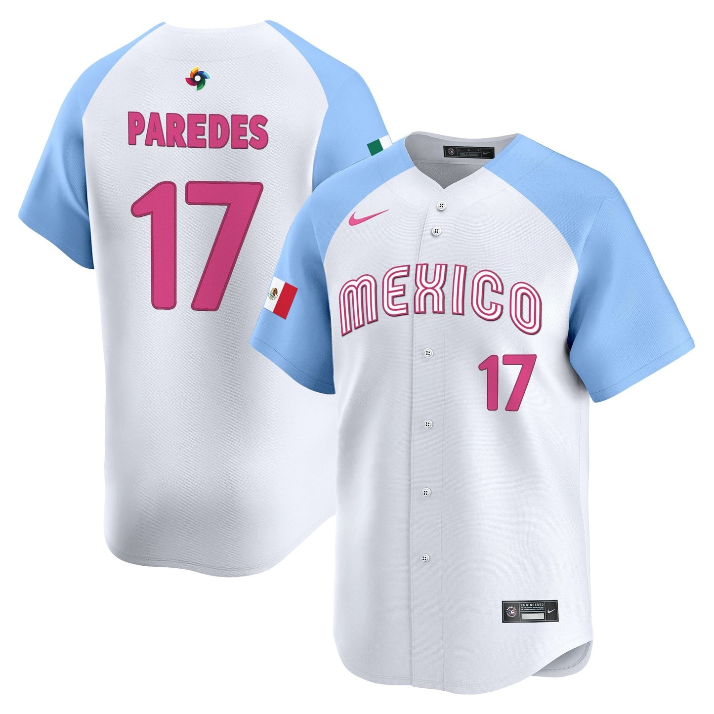 Men's Team Mexico World Baseball Classic Vapor Premier Jersey - 2026 Roster - All Stitched