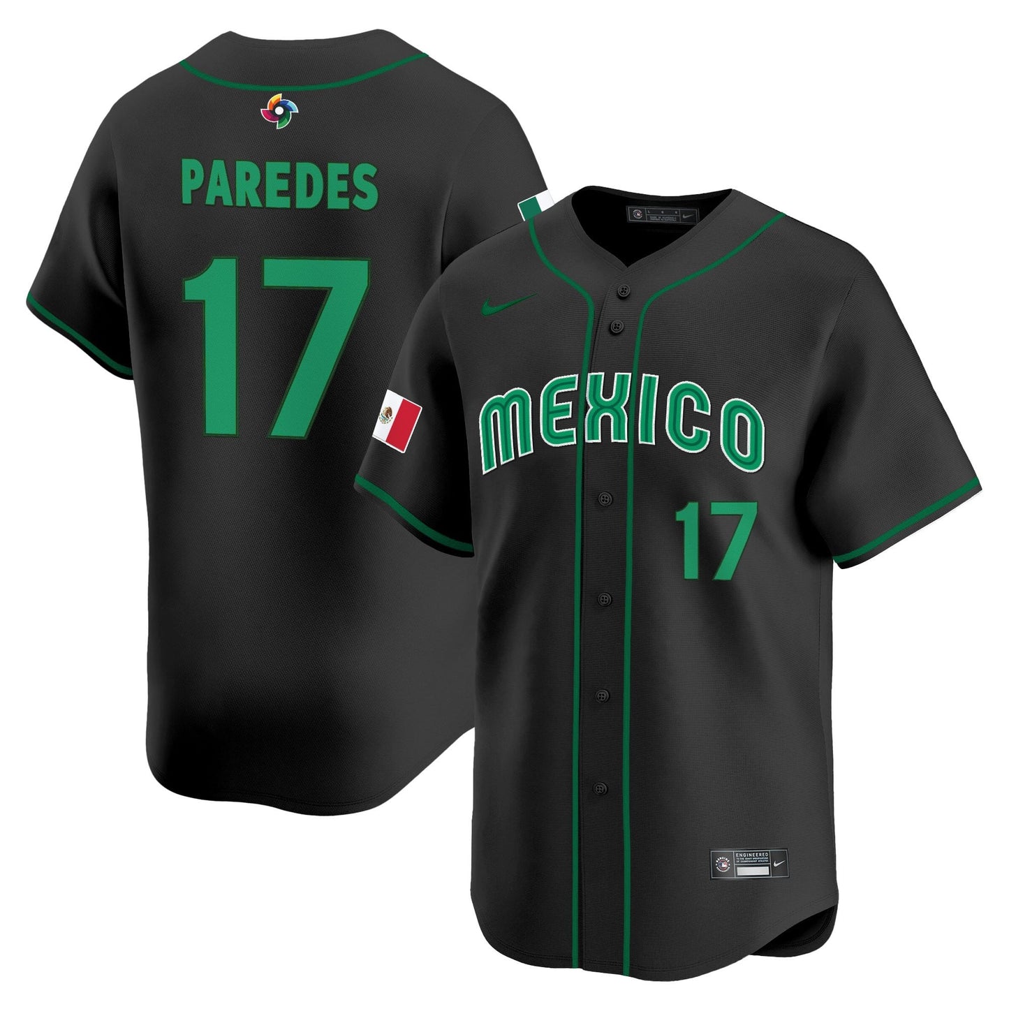 Men's Team Mexico World Baseball Classic Vapor Premier Jersey - 2026 Roster - All Stitched