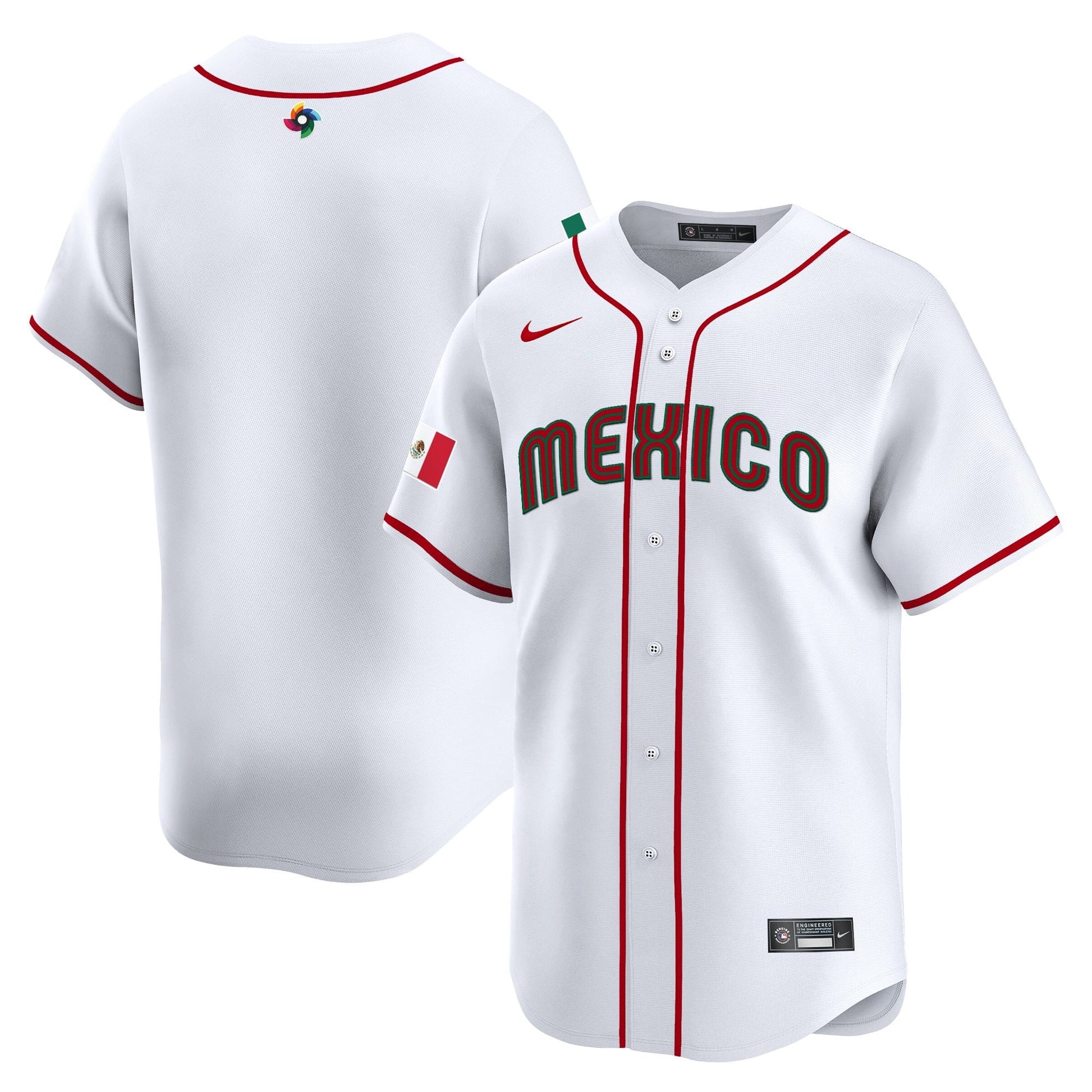 Men's Team Mexico World Baseball Classic Vapor Premier Jersey - 2026 Roster - All Stitched