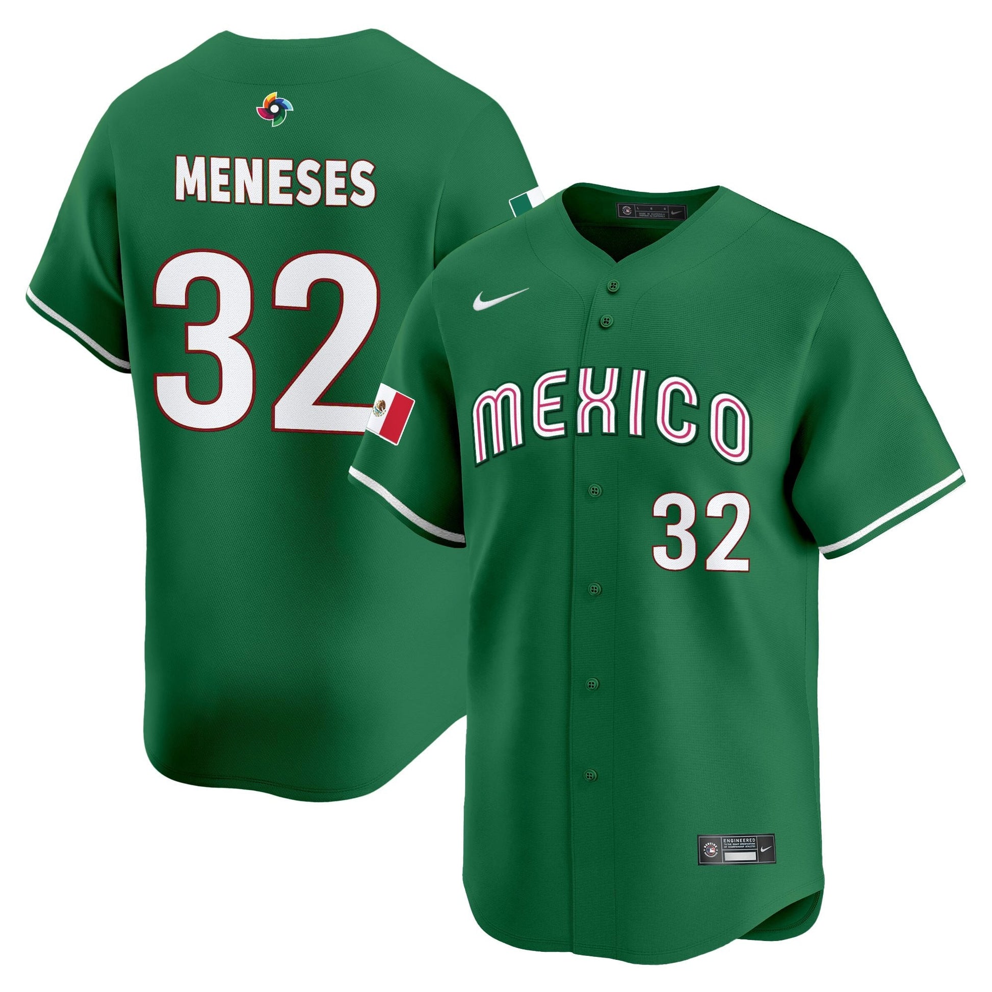 Men's Team Mexico World Baseball Classic Vapor Premier Jersey - 2026 Roster - All Stitched
