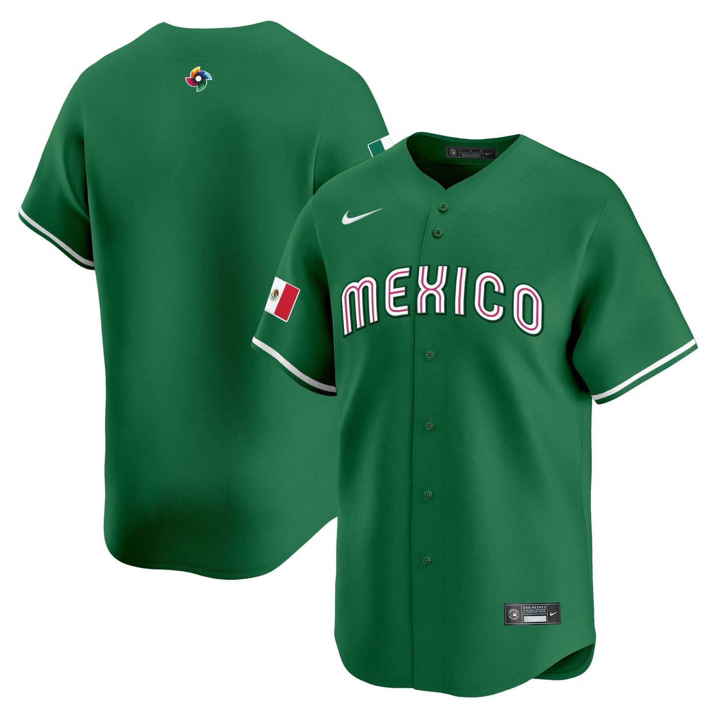 Men's Team Mexico World Baseball Classic Vapor Premier Jersey - 2026 Roster - All Stitched
