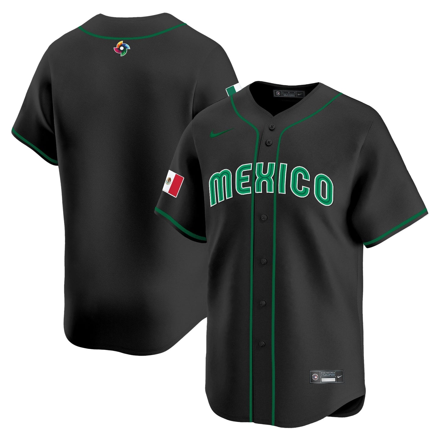 Men's Team Mexico World Baseball Classic Vapor Premier Jersey - 2026 Roster - All Stitched