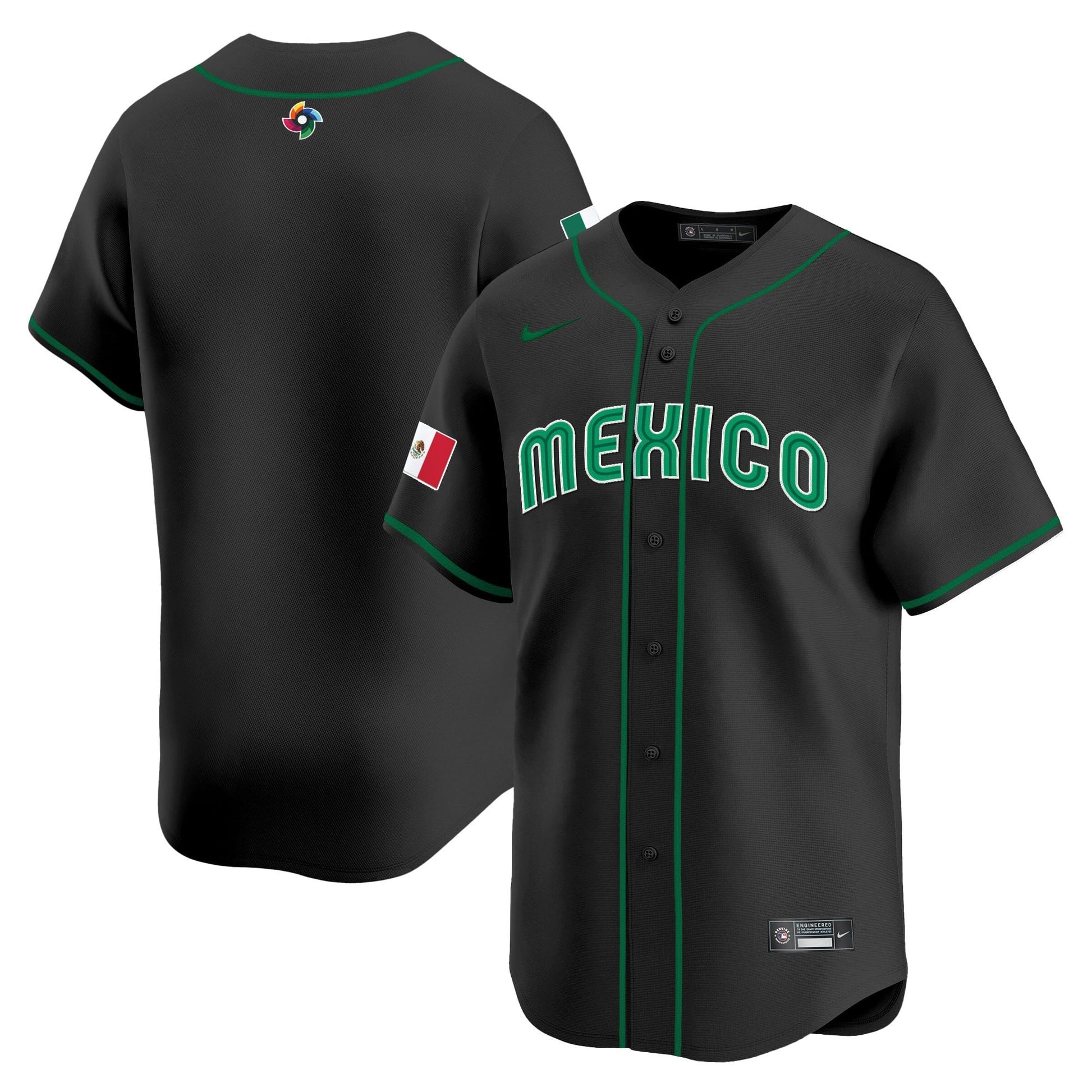 Men's Team Mexico World Baseball Classic Vapor Premier Jersey - 2026 Roster - All Stitched