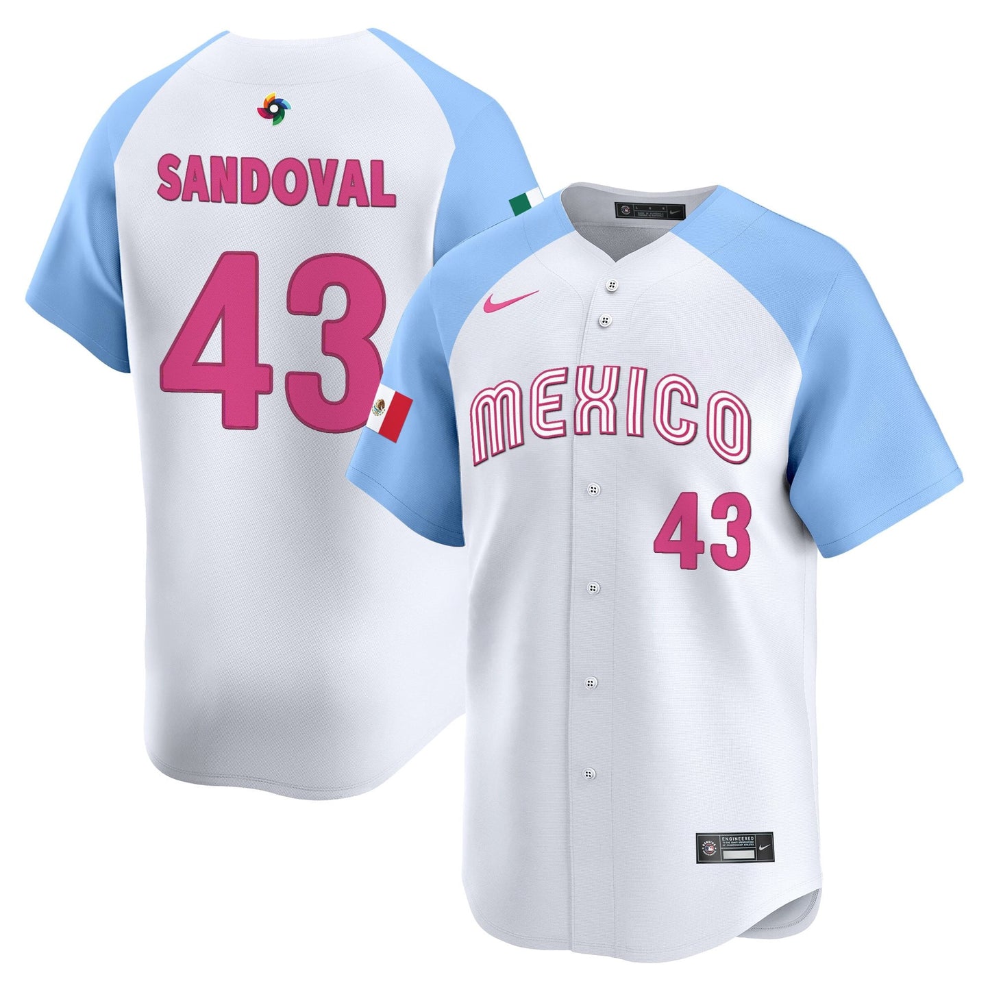 Men's Team Mexico World Baseball Classic Vapor Premier Jersey - 2026 Roster - All Stitched