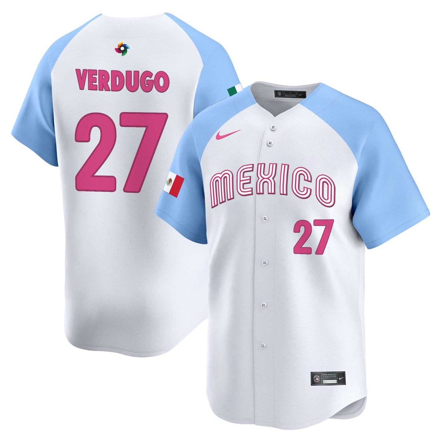 Men's Team Mexico World Baseball Classic Vapor Premier Jersey - 2026 Roster - All Stitched