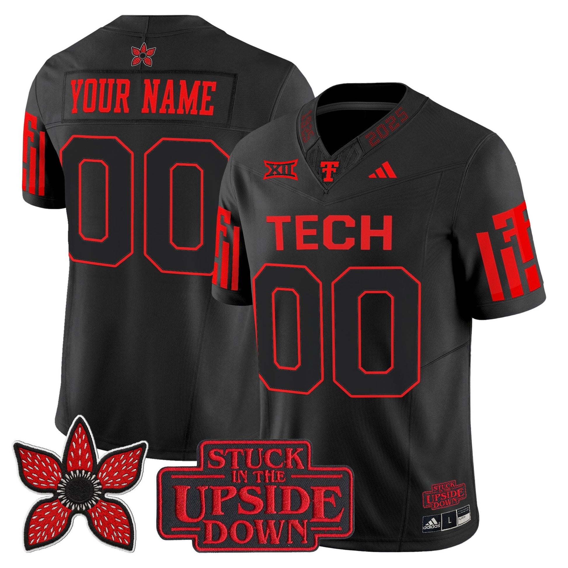 Texas Tech Red Raiders 'Stranger Things Edition' Vapor Limited Custom Jersey - All Stitched