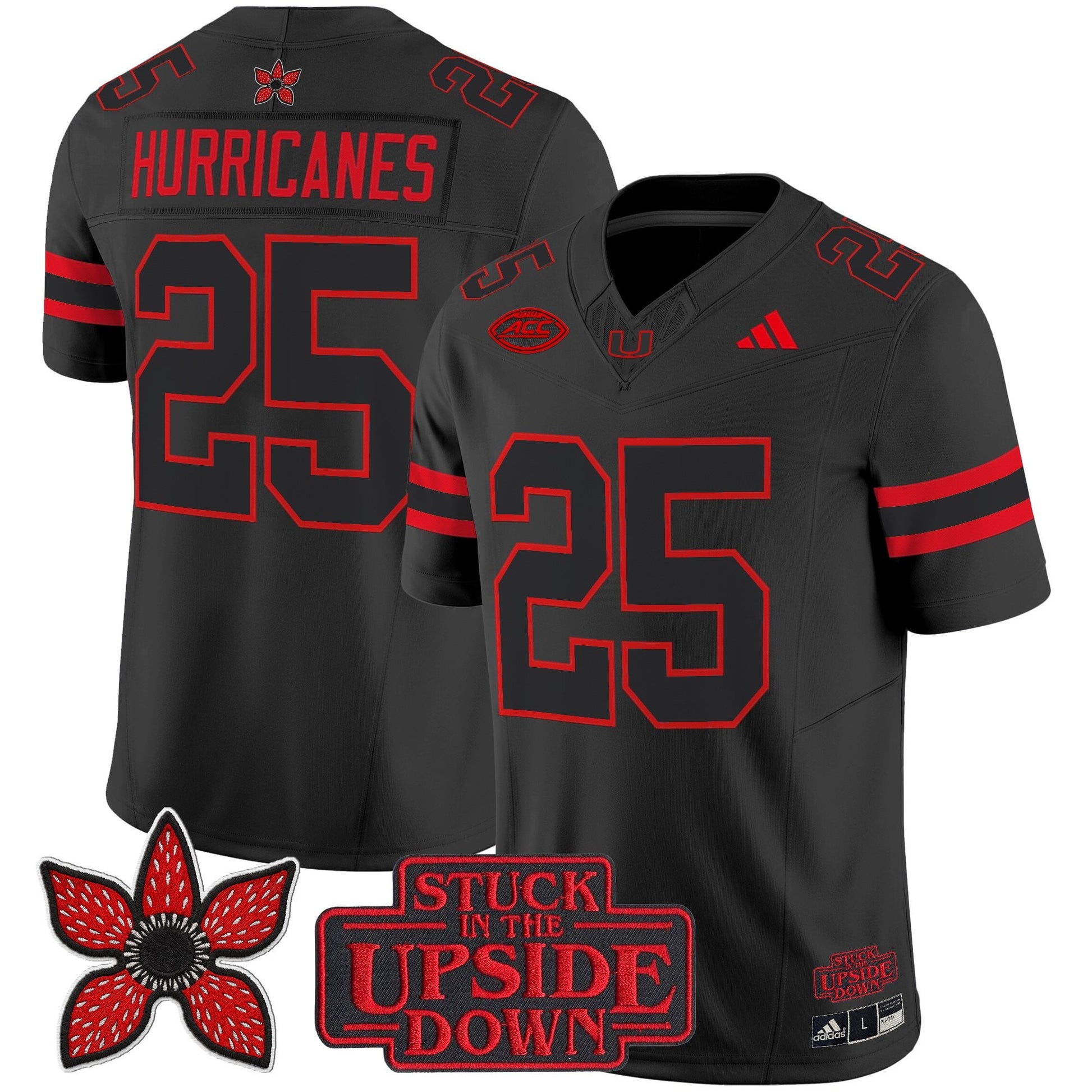 Miami Hurricanes 'Stranger Things Edition' Vapor Limited Jersey - All Stitched
