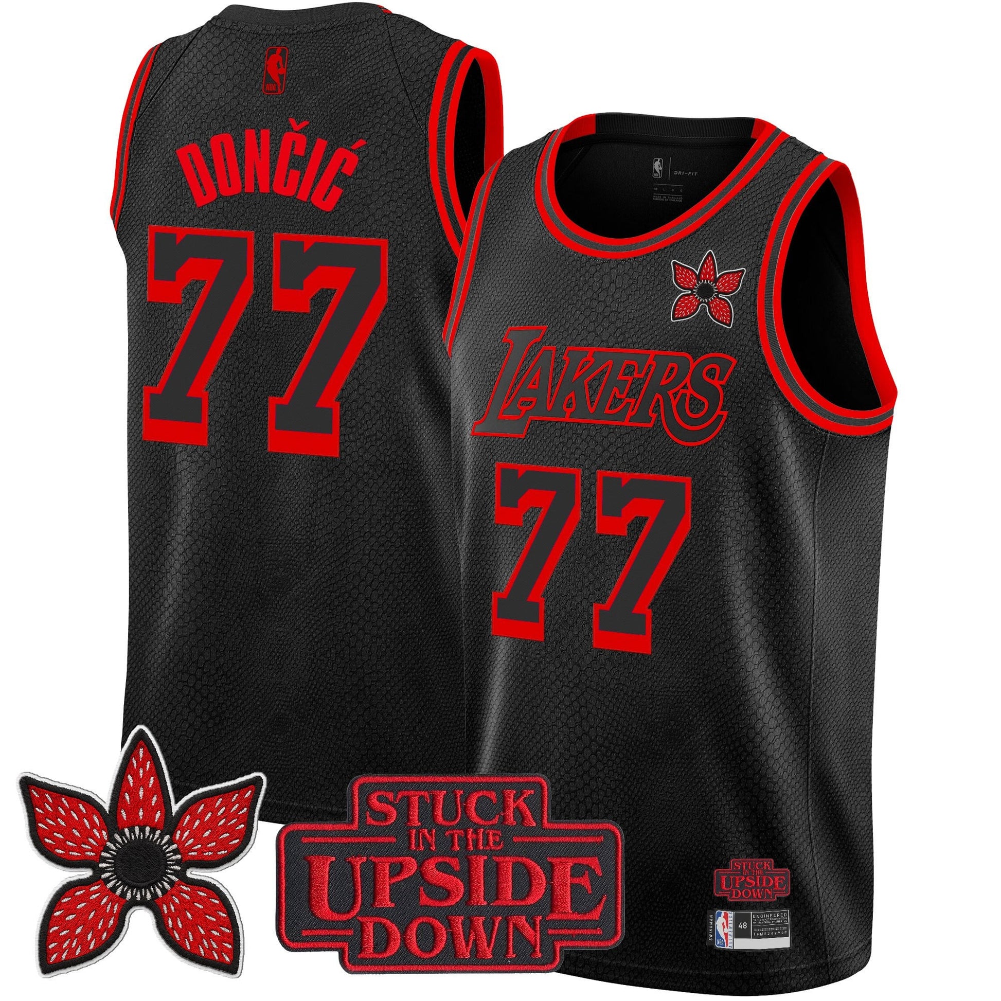 Los Angeles Lakers 'Stranger Things Edition' Swingman Jersey - All Stitched