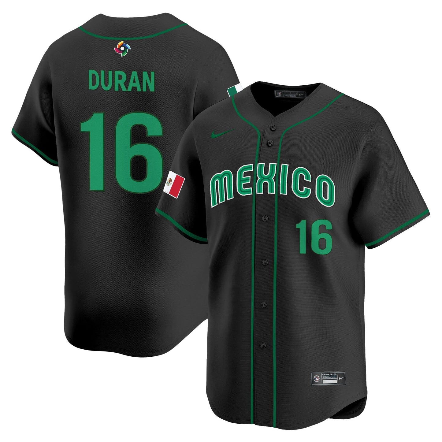 Men's Team Mexico World Baseball Classic Vapor Premier Jersey - 2026 Roster - All Stitched