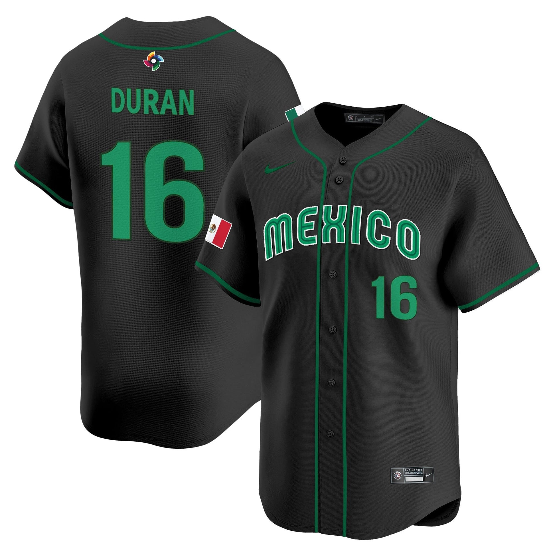 Men's Team Mexico World Baseball Classic Vapor Premier Jersey - 2026 Roster - All Stitched