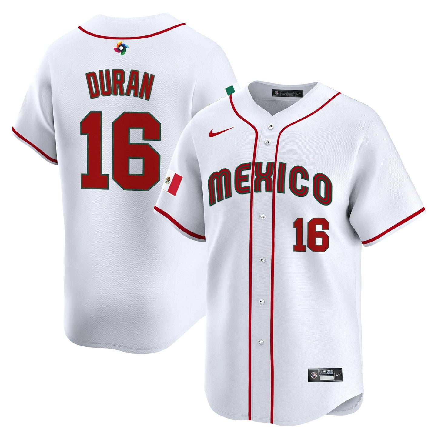 Men's Team Mexico World Baseball Classic Vapor Premier Jersey - 2026 Roster - All Stitched