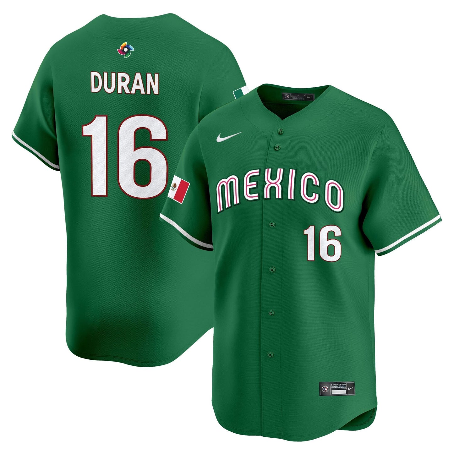 Men's Team Mexico World Baseball Classic Vapor Premier Jersey - 2026 Roster - All Stitched