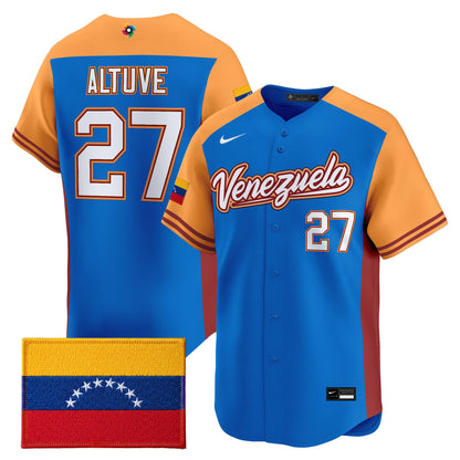 Men's Team Venezuela World Baseball Classic Vapor Premier Jersey - All Stitched