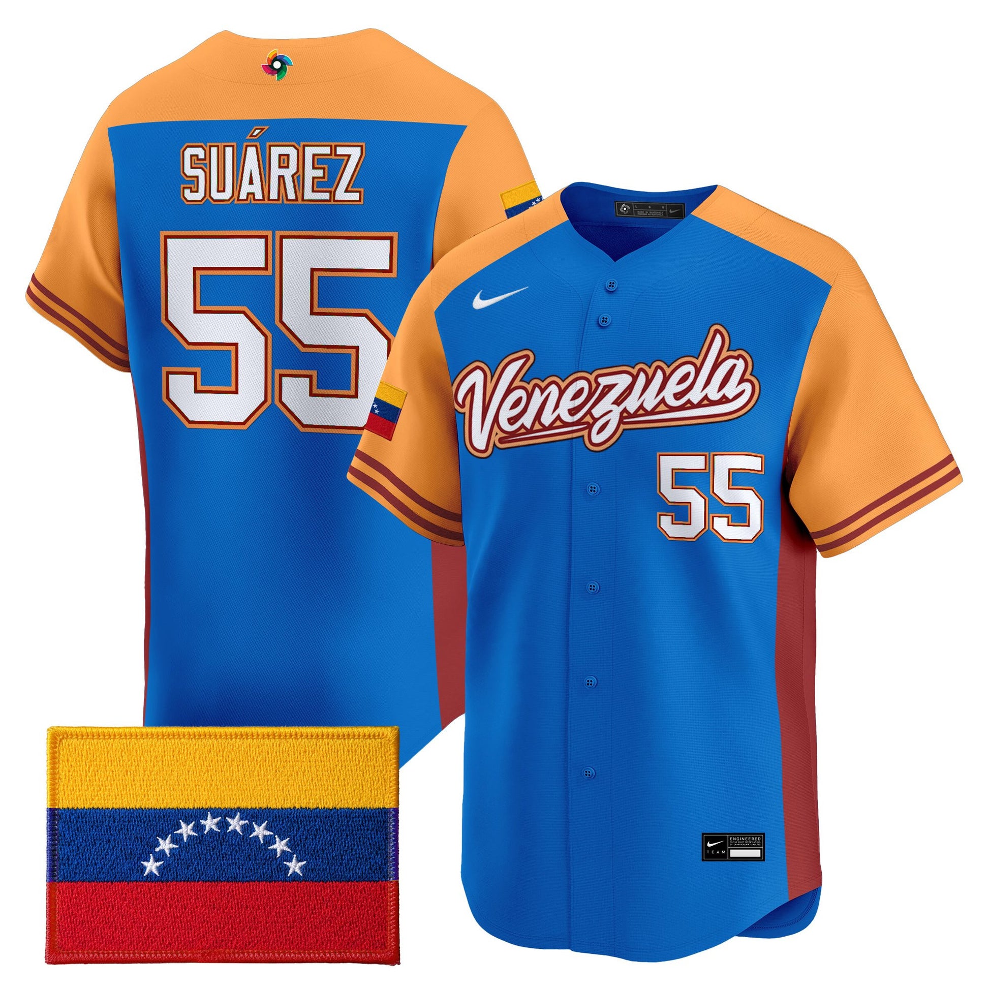 Men's Team Venezuela World Baseball Classic Vapor Premier Jersey - All Stitched
