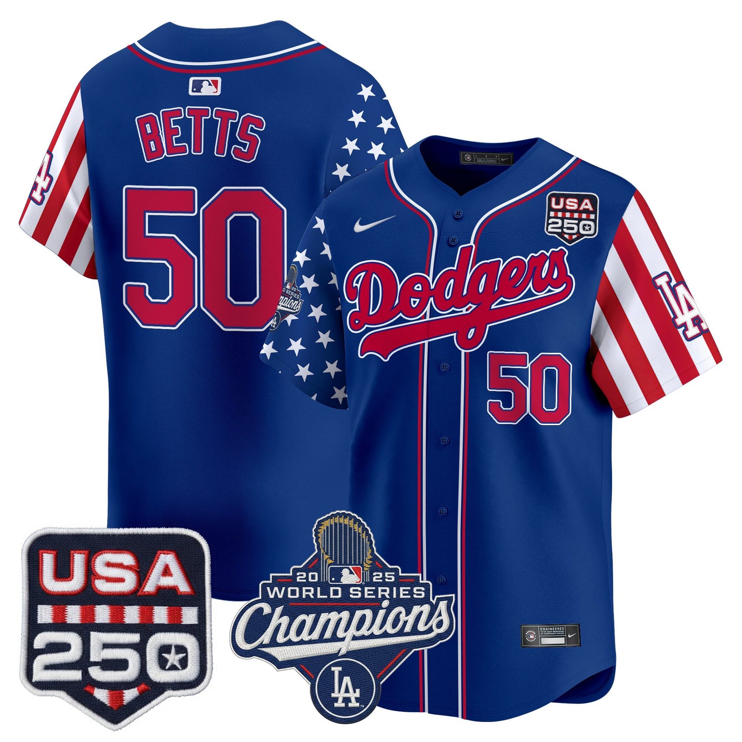 Men's Los Angeles "Dodgers America250" Edition Vapor Premier Limited Jersey V2 - All Stitched