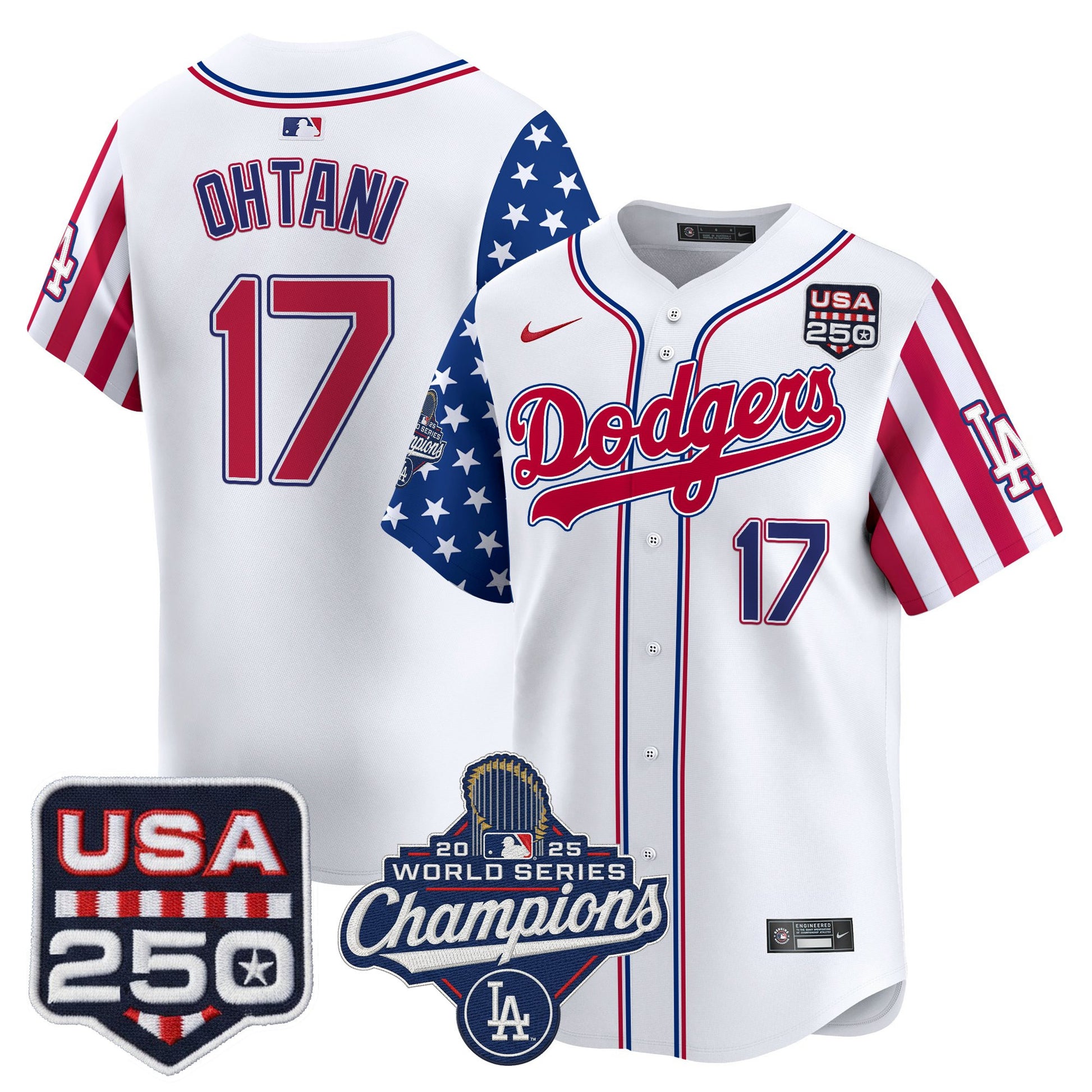 Men's Los Angeles "Dodgers America250" Edition Vapor Premier Limited Jersey V2 - All Stitched
