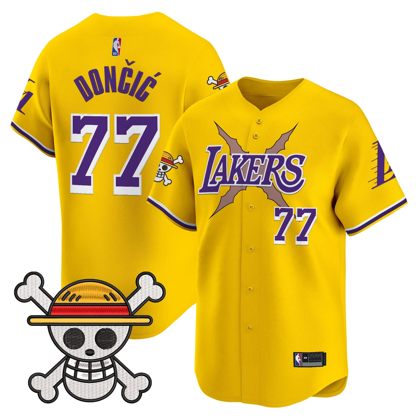 Men's Los Angeles Lakers x One Piece Vapor Premier Limited Jersey - Stitched