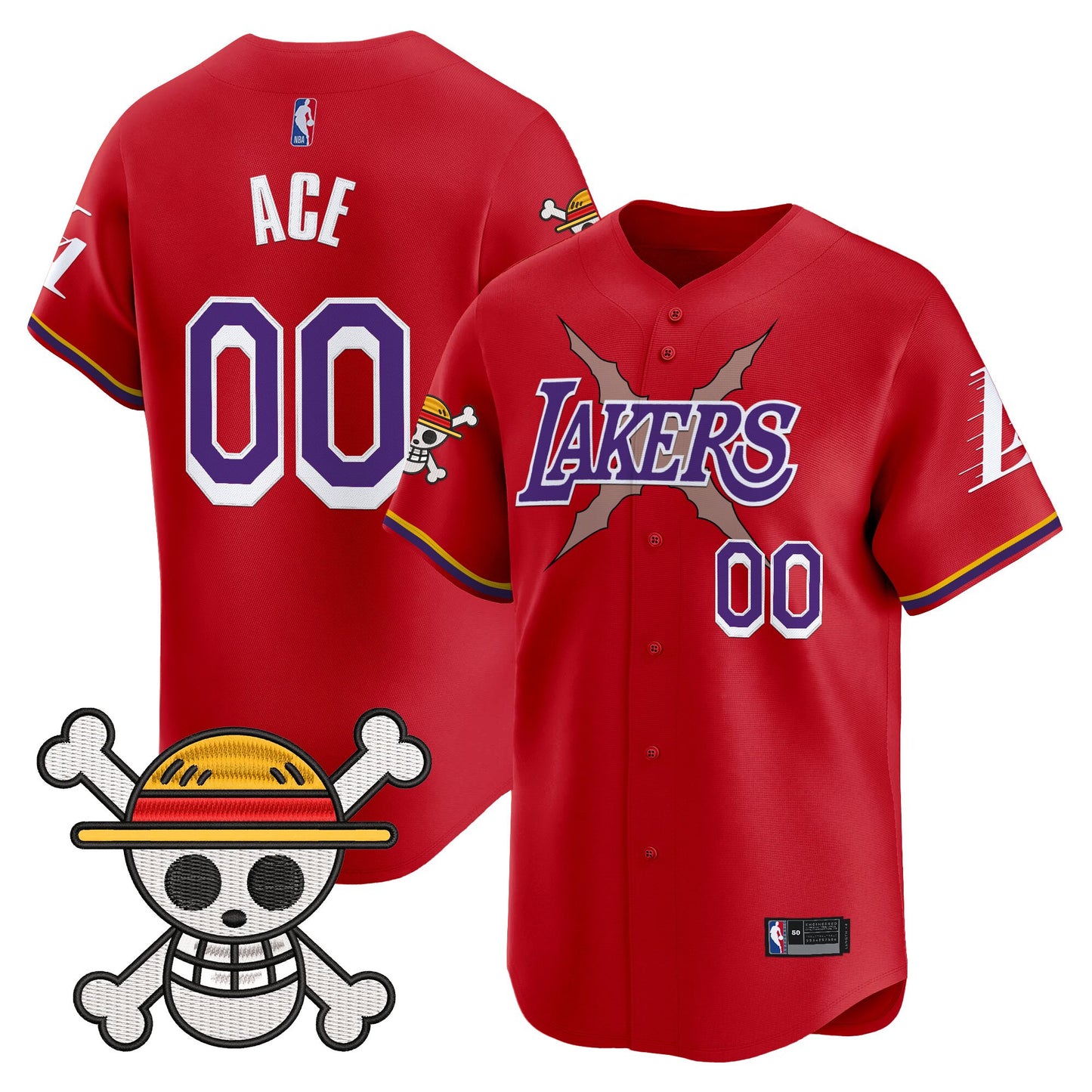 Men's Los Angeles Lakers x One Piece Vapor Premier Limited Jersey - Stitched