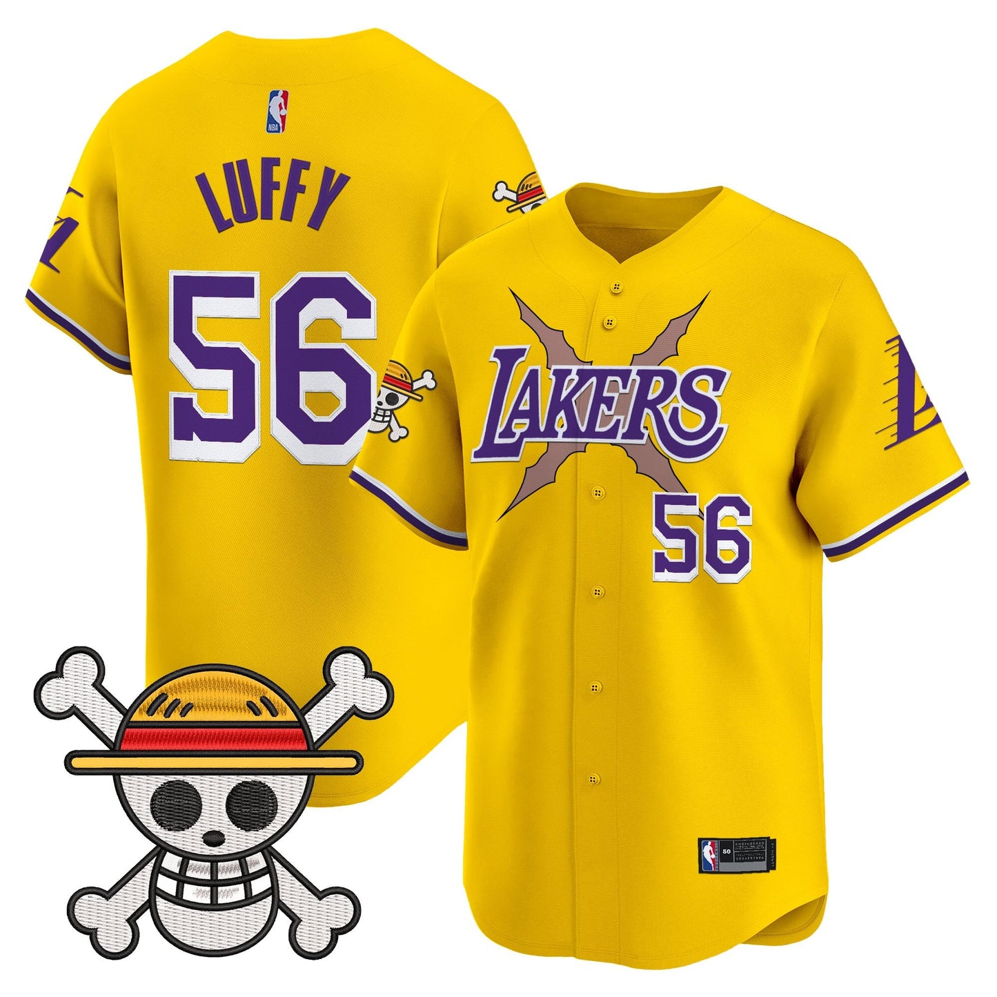 Men's Los Angeles Lakers x One Piece Vapor Premier Limited Jersey - Stitched