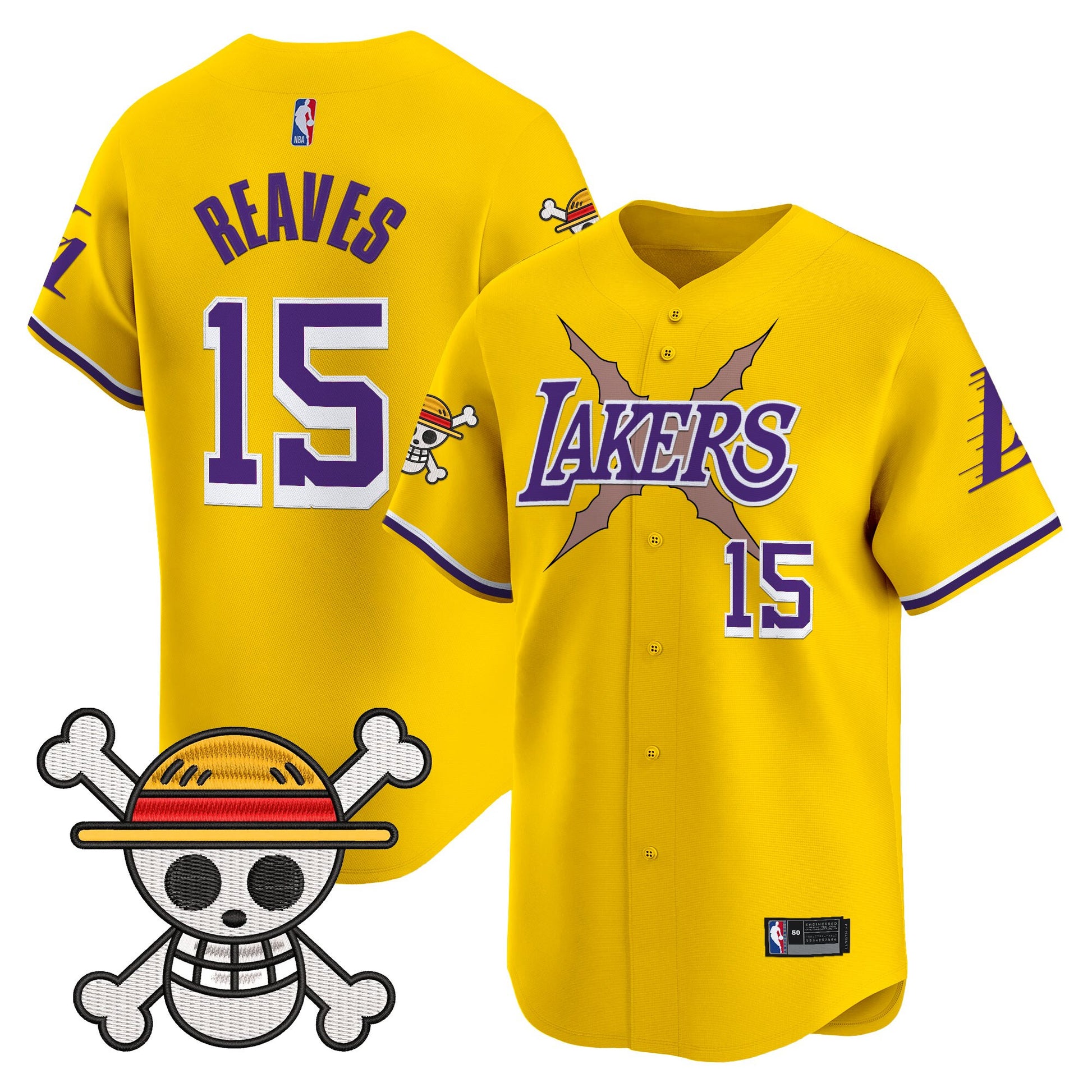 Men's Los Angeles Lakers x One Piece Vapor Premier Limited Jersey - Stitched