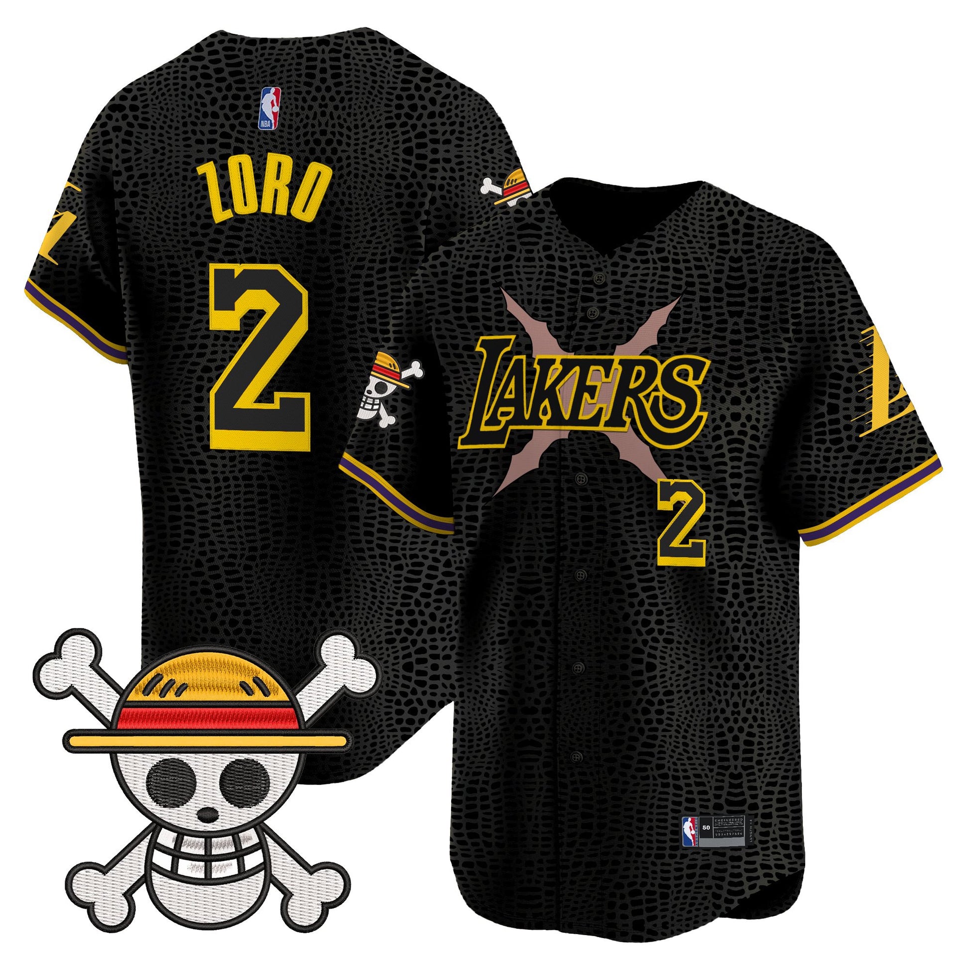 Men's Los Angeles Lakers x One Piece Vapor Premier Limited Jersey - Stitched
