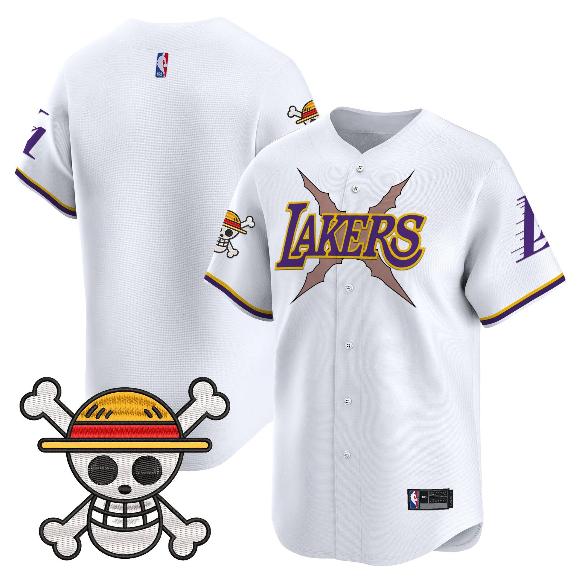 Men's Los Angeles Lakers x One Piece Vapor Premier Limited Jersey - Stitched
