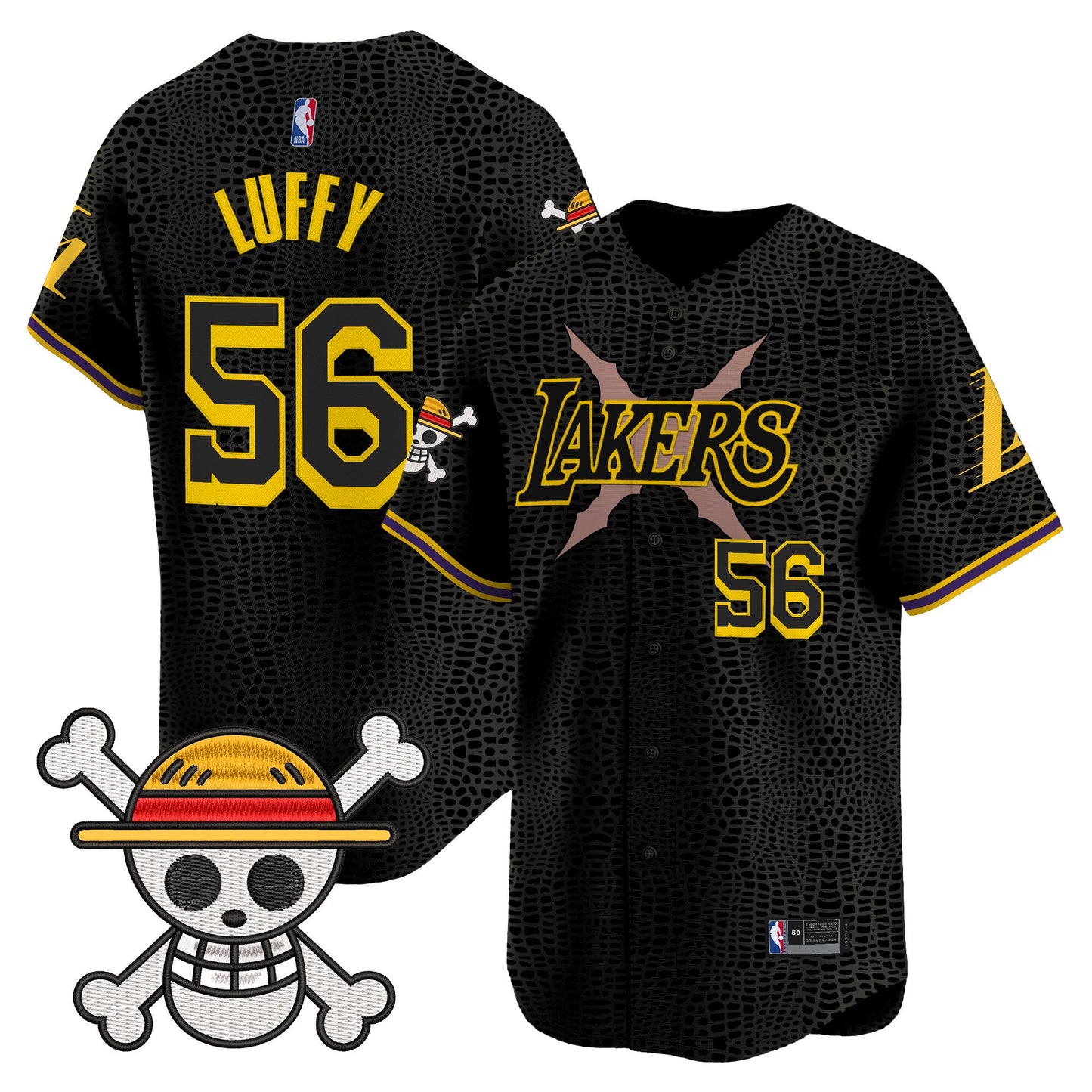 Men's Los Angeles Lakers x One Piece Vapor Premier Limited Jersey - Stitched