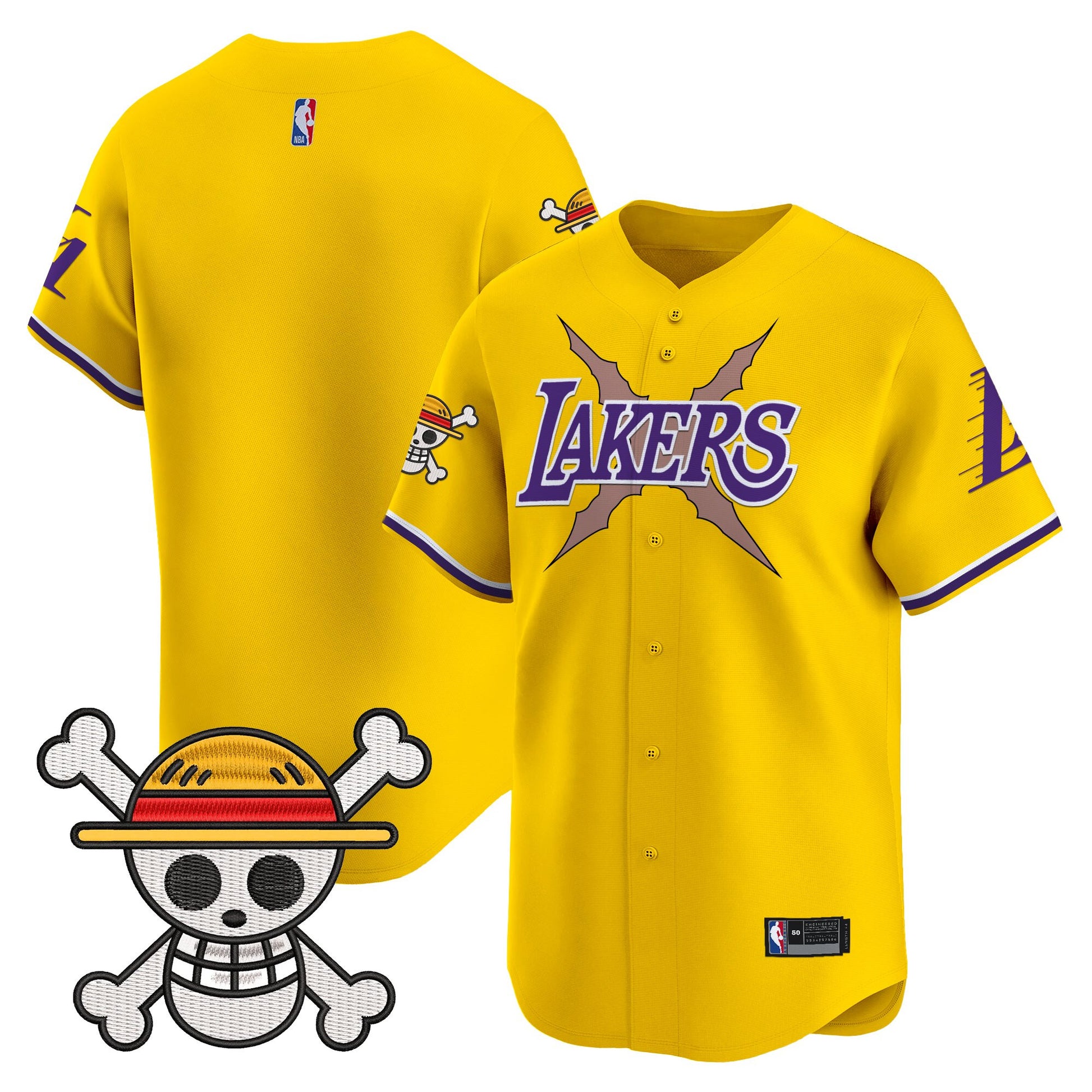 Men's Los Angeles Lakers x One Piece Vapor Premier Limited Jersey - Stitched