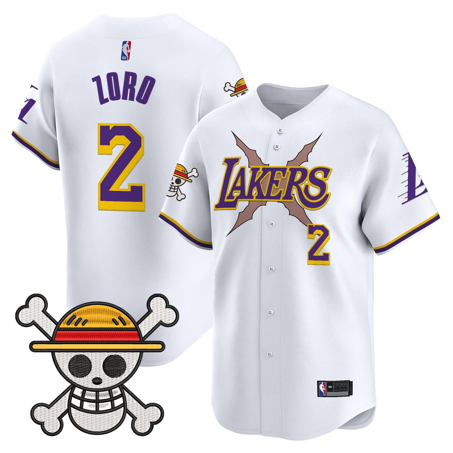 Men's Los Angeles Lakers x One Piece Vapor Premier Limited Jersey - Stitched
