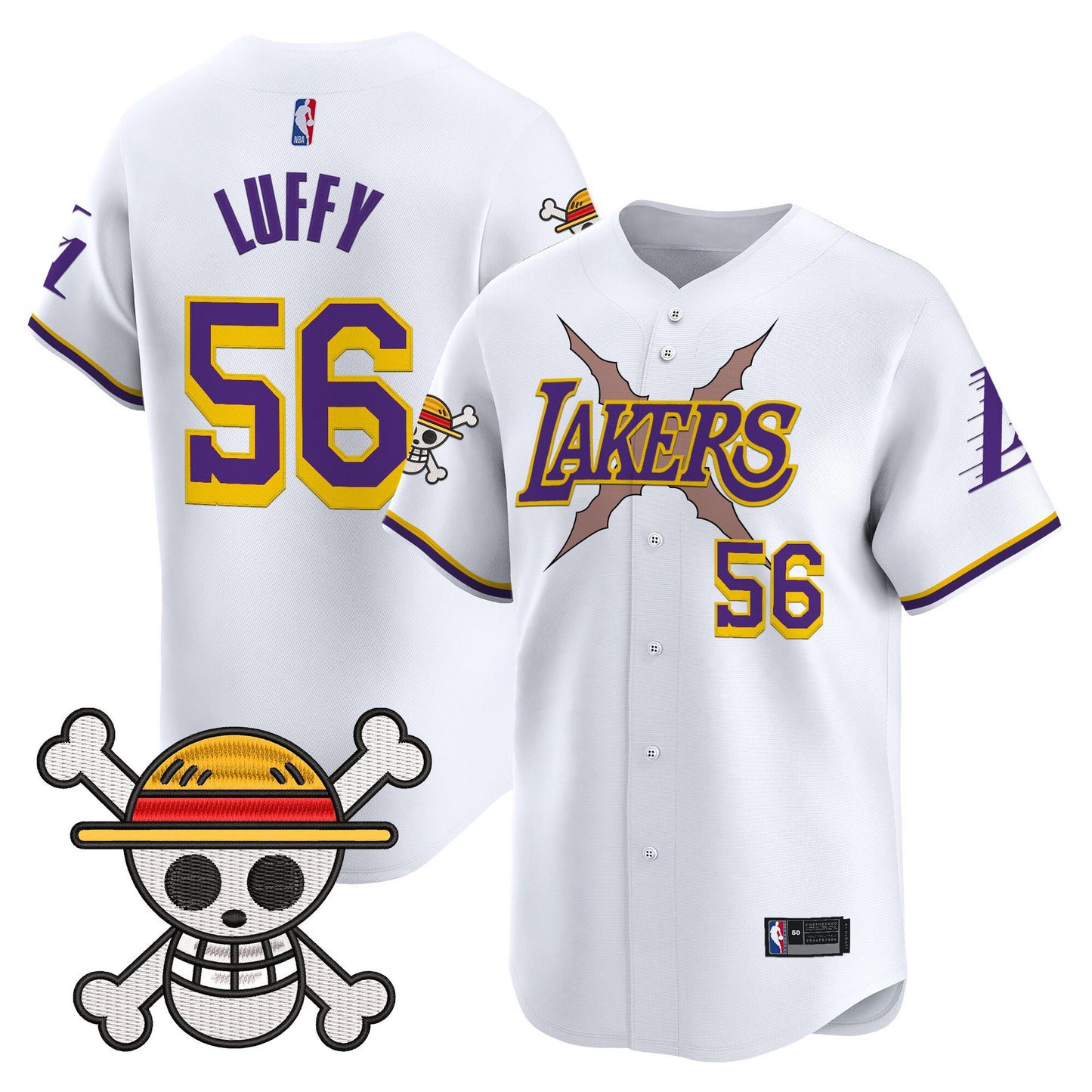 Men's Los Angeles Lakers x One Piece Vapor Premier Limited Jersey - Stitched