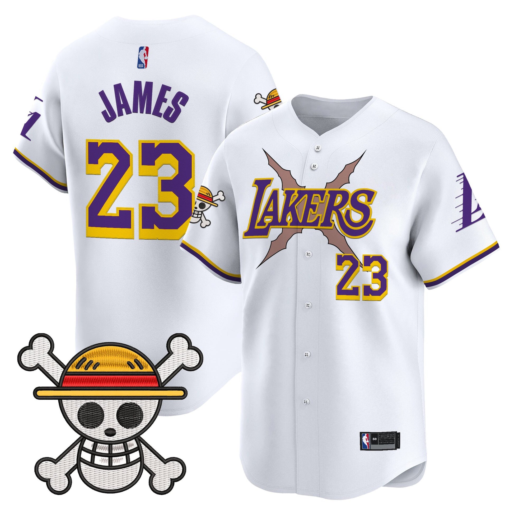 Men's Los Angeles Lakers x One Piece Vapor Premier Limited Jersey - Stitched