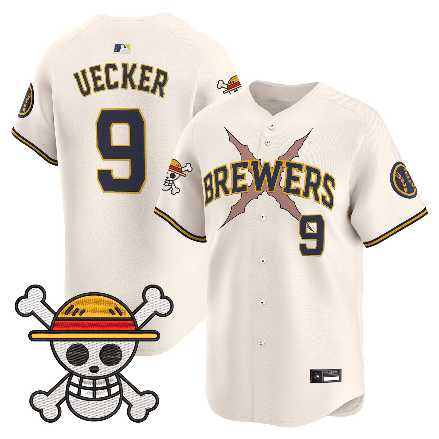 Milwaukee Brewers x One Piece Vapor Premier Limited Jersey - Stitched