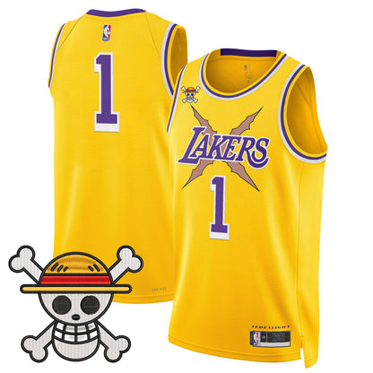 Men's Los Angeles Lakers x One Piece Swingman Jersey - Stitched