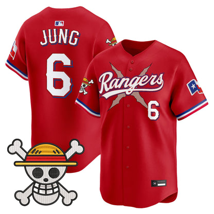 Men's Texas Rangers x One Piece Vapor Premier Limited Jersey - Stitched