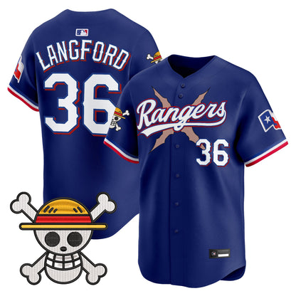 Men's Texas Rangers x One Piece Vapor Premier Limited Jersey - Stitched