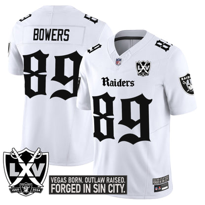 Las Vegas Raiders 'Gothic Sin City Shadows Edition' Vapor Limited Jersey - All Stitched
