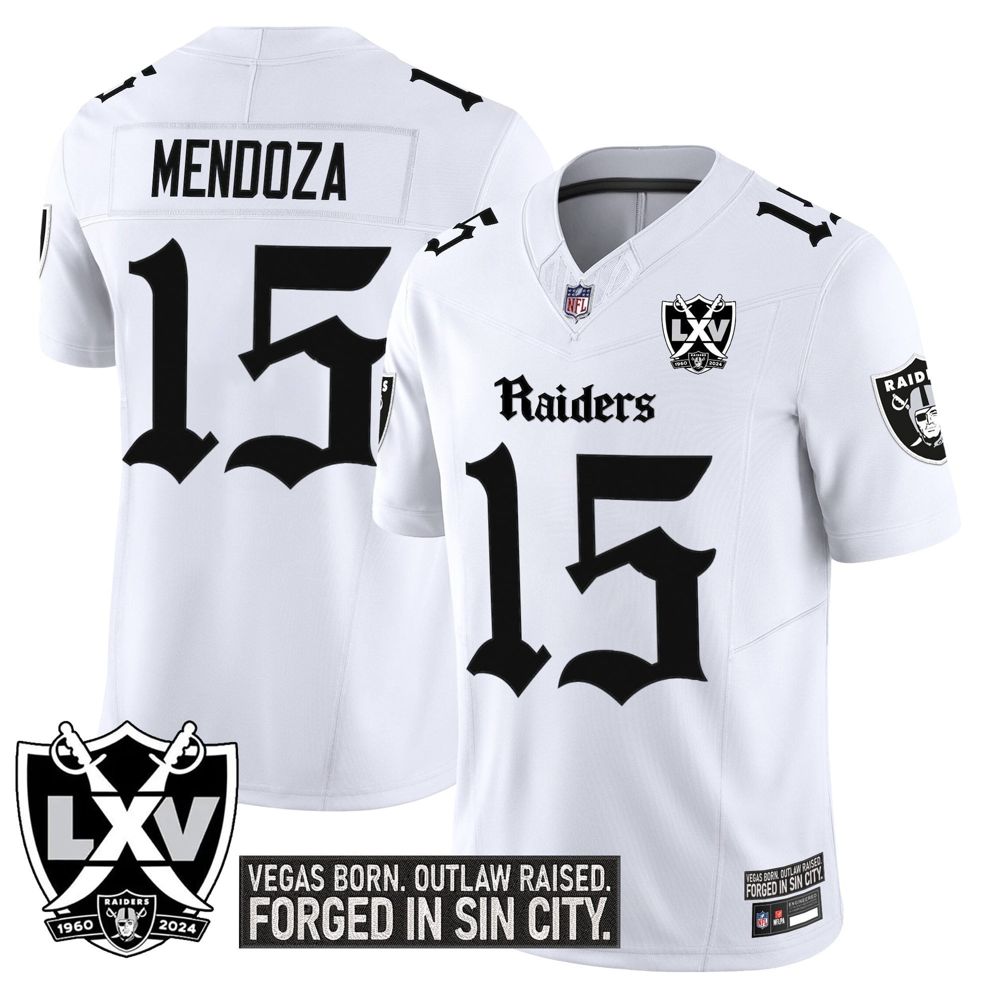 Las Vegas Raiders 'Gothic Sin City Shadows Edition' Vapor Limited Jersey - All Stitched