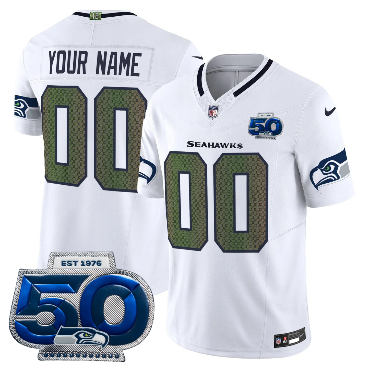 CustomSEA 2025 "Rivalries" 50th Season Patch Vapor Limited Jersey - All Stitched