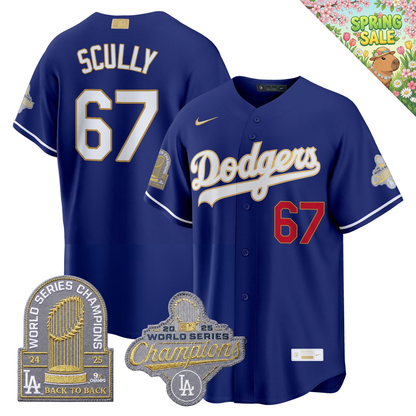 LAD "Gold Collection" Premier Limited Jersey - 9X World Series Champions - All Stitched
