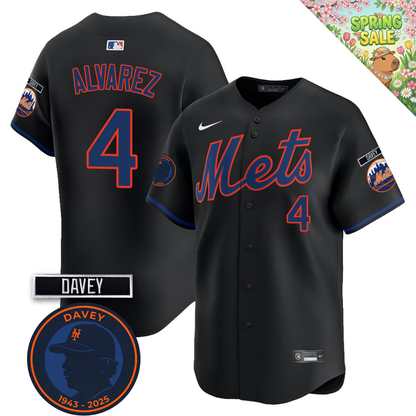 NYM 2026 Davey Johnson Memorial Vapor Limited Jersey V2 - All Stitched